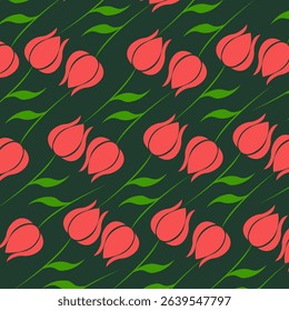 Seamless floral vector background. Floral wallpaper.