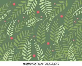 Seamless Floral Vector colorful leaf background Trendy repeating textures for fashion printing. Wallpaper or fabric. beautiful nature concept.
