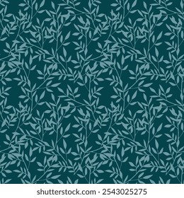 seamless floral vector flowers leaves pattern on background