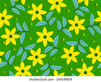seamless floral vector illustration