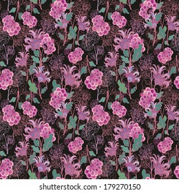 Seamless floral vector pattern