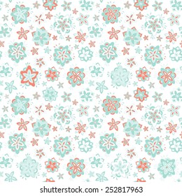 Seamless floral vector pattern