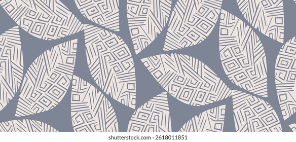 Padrão de vetor floral sem emenda Folhas de folha abstratas caem