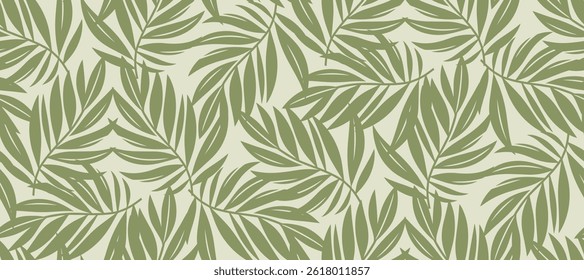 Seamless Floral Vector Pattern Abstract leaf leaves fall