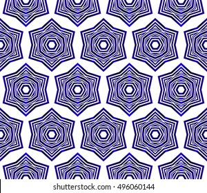 seamless floral vector pattern. abstract ornament. blue gradient. interior decoration, wallpaper, presentation, fashion design