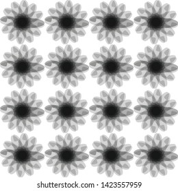 Seamless floral vector pattern, new design.