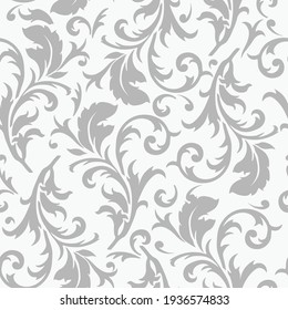 Seamless floral vector pattern. Ornamental floral background and wallpaper for cards, fabric and textile.