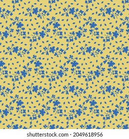 Seamless floral vector pattern for poster, card, banner, cover, textile, fabric, wrapping.