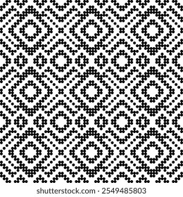 Seamless floral vector pattern with vintage damask element for textile design