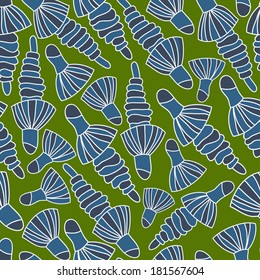 Seamless floral vector pattern.Seamless pattern can be used for web page backgrounds, wallpapers,pattern.Spring bright juicy colors green blue.