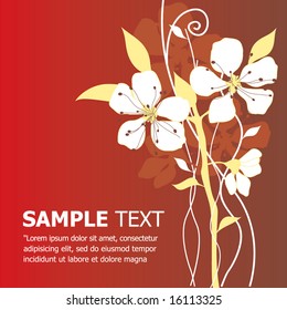Seamless Floral Vector Template. Greeting Card. For more illustrations VISIT MY GALLERY.