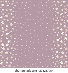 Seamless floral vertical pattern. Vector illustration.