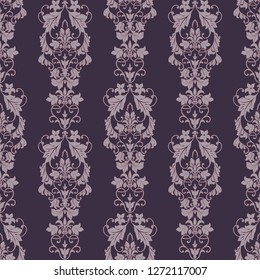 Seamless floral vintage background. Vector wallpaper