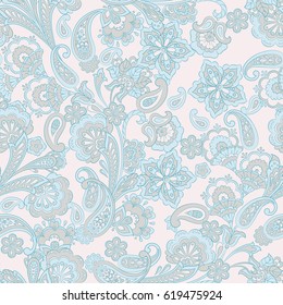 Seamless floral vintage background. Vector pattern for textile design