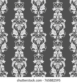 Seamless floral vintage background. Vector wallpaper