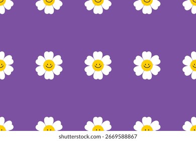 seamless floral violet background pattern