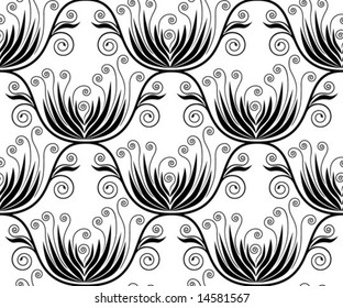 Seamless floral wallpaper