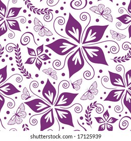 Seamless floral wallpaper