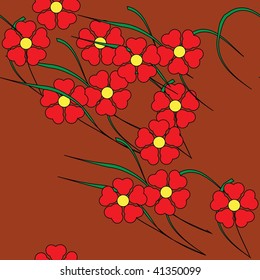 Seamless floral wallpaper