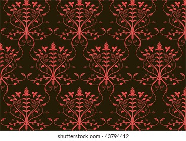 Seamless floral wallpaper