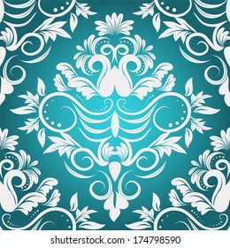 seamless floral wallpaper. damask pattern