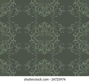 Seamless floral wallpaper design vector