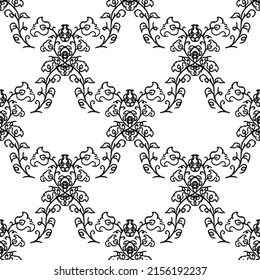 Seamless floral wallpaper. Doodle vector with floral ornament. Vintage floral decor, sweet elements background for your project, menu, cafe shop