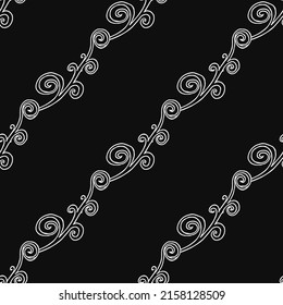 Seamless floral wallpaper. Doodle vector with floral ornament. Vintage floral decor