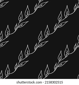 Seamless floral wallpaper. Doodle vector with floral ornament. Vintage floral decor