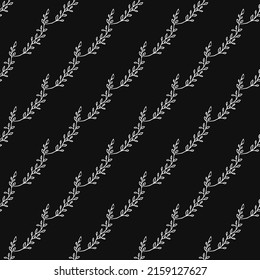 Seamless floral wallpaper. Doodle vector with floral ornament. Vintage floral decor