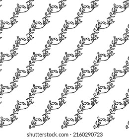 Seamless floral wallpaper. Doodle vector with floral ornament. Vintage floral decor