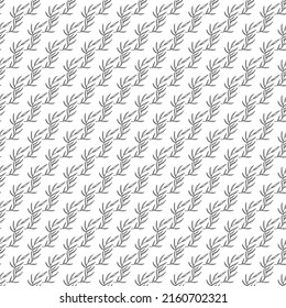 Seamless floral wallpaper. Doodle vector with black and white floral ornament. Vintage floral decor	