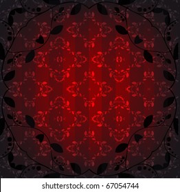 Seamless floral wallpaper pattern. EPS 10 vector  illustration