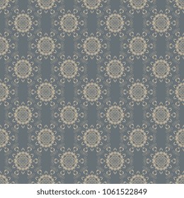 Seamless floral wallpaper pattern. Seamless floral ornament on background. Seamless pattern for your design. Textile pattern. Wallpaper pattern