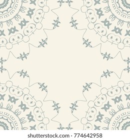 Seamless floral wallpaper pattern. Floral ornament on background. Contemporary pattern. Wallpaper pattern