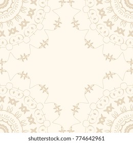 Seamless floral wallpaper pattern. Floral ornament on background. Contemporary pattern. Wallpaper pattern