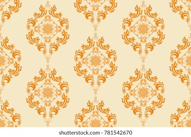 Seamless floral wallpaper pattern. Floral ornament on background. Contemporary pattern. Wallpaper pattern