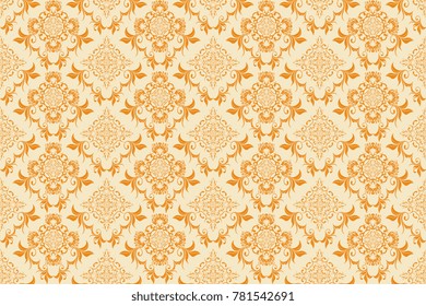 Seamless floral wallpaper pattern. Floral ornament on background. Contemporary pattern. Wallpaper pattern