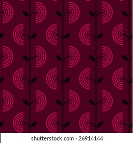 Seamless floral wallpaper pattern, vector
