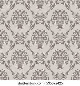 Seamless floral Wallpaper in Retro Style