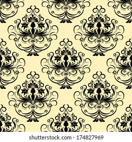 seamless floral wallpaper.damask pattern