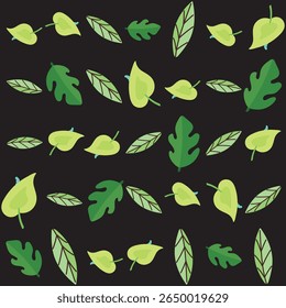 Seamless Florar Pattern. Abstract Floral Background Design with Artistic Botanical Elements