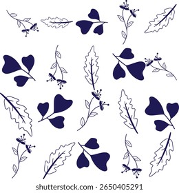 Patrón floral sin fisuras. Diseño de fondo floral Abstractas con Elementos botánicos artísticos
