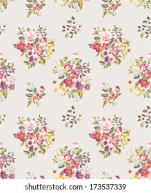 seamless floras vector pattern background