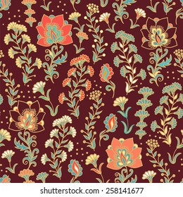 Seamless flourish pattern