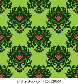Seamless Flourish Vector Pattern Design