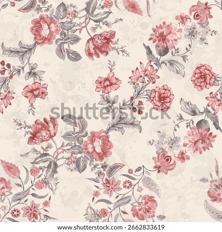 Seamless flower allover design print