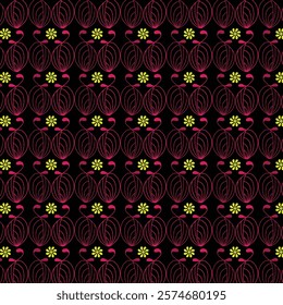 seamless flower art pattern design