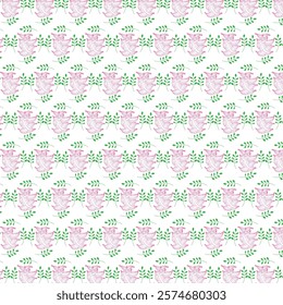 seamless flower art pattern design