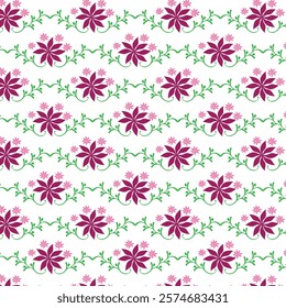 seamless flower art pattern design